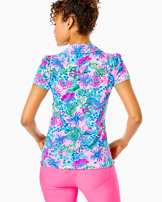 UPF 50+ Luxletic Frida Puff Sleeve Polo | Lilly Pulitzer Outlet