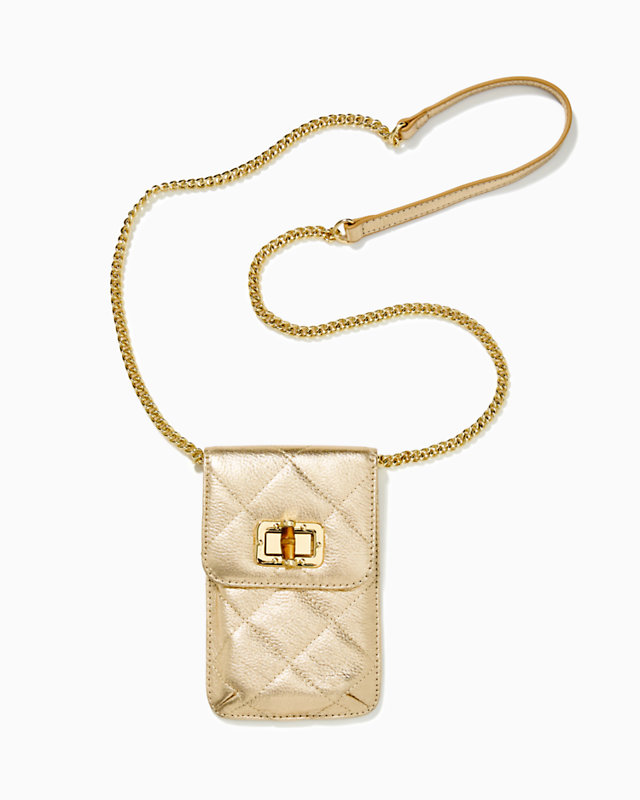 Quilted Lindley Leather Phone Crossbody | Lilly Pulitzer Sale | Lilly Pulitzer Outlet