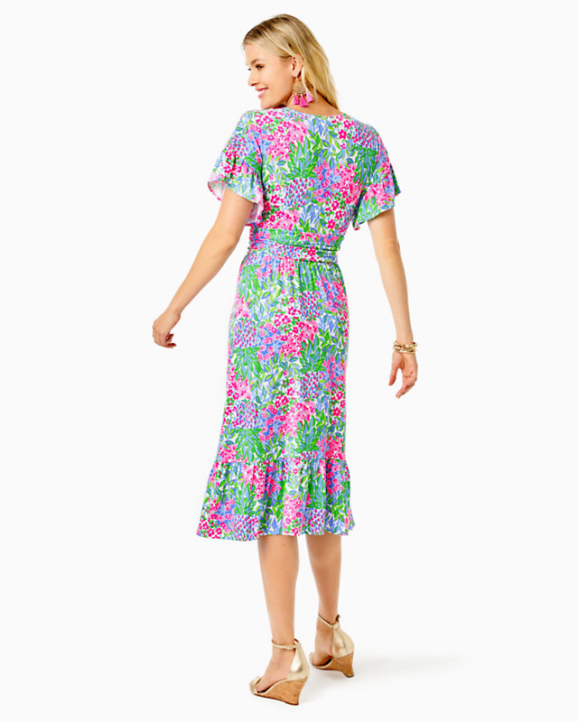 Juliet Ruffle Midi Dress | Lilly Pulitzer Outlet