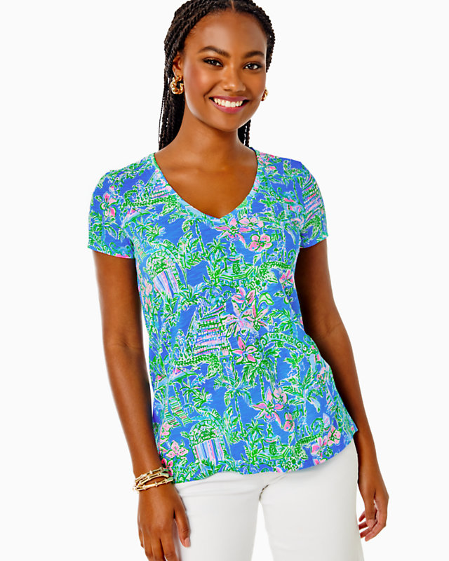 Etta V-Neck Top | Lilly Pulitzer Outlet