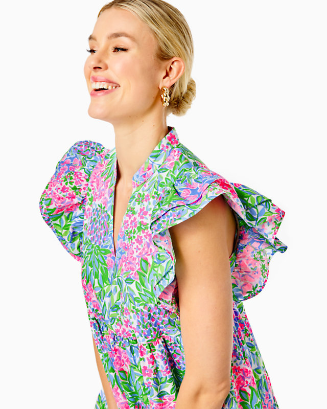 Aldena Ruffle Sleeve Cotton Dress | Lilly Pulitzer Outlet