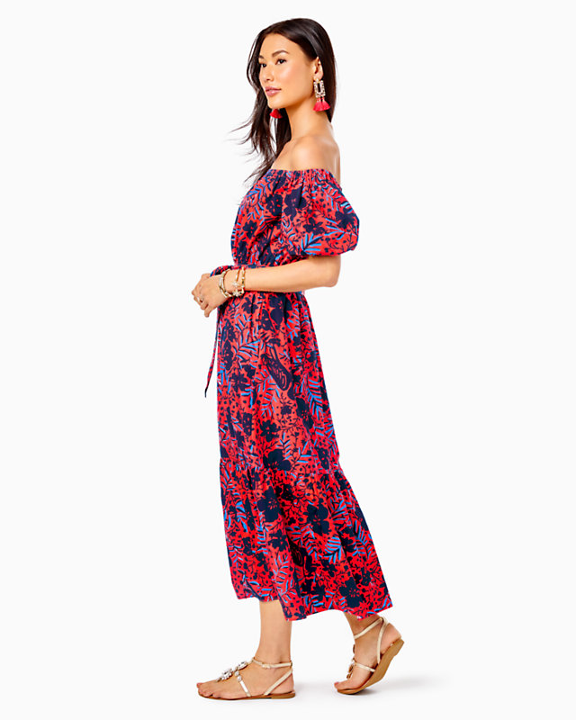 Tamie Off-the-Shoulder Midi Dress | Lilly Pulitzer Outlet