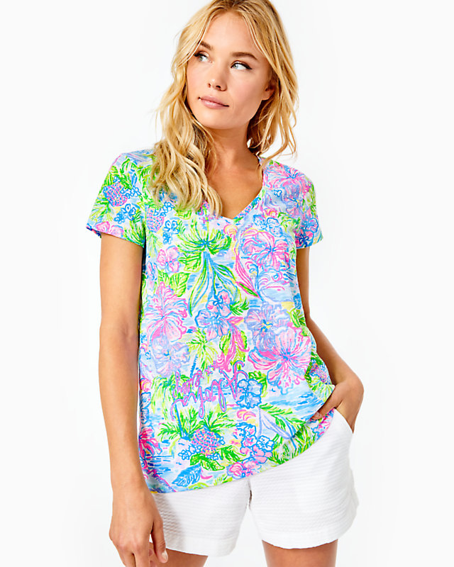 Etta V-Neck Top | Lilly Pulitzer Outlet