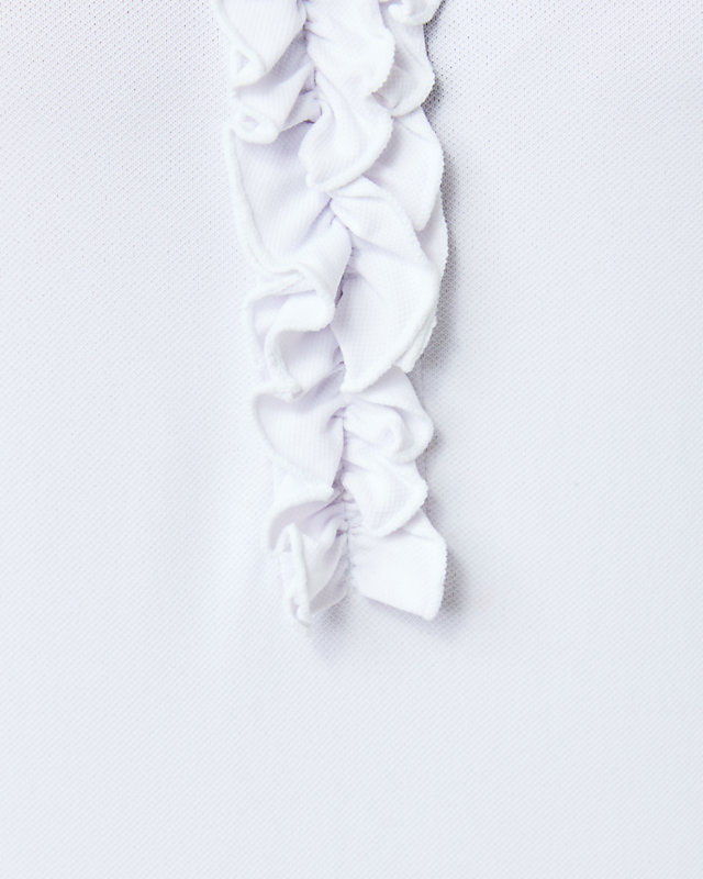 UPF 50+ Luxletic Frida Ruffle Polo Top | Lilly Pulitzer Outlet