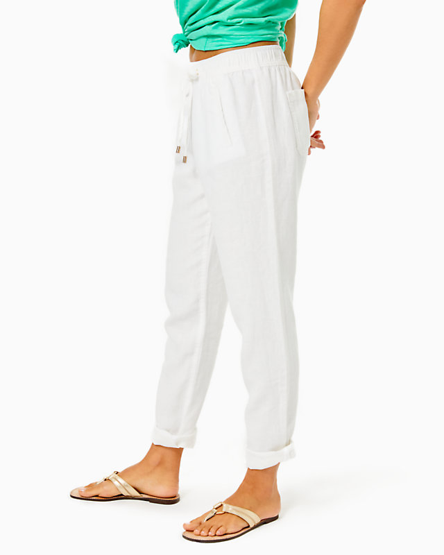 31" Taron Mid-Rise Linen Pant | Lilly Pulitzer Outlet