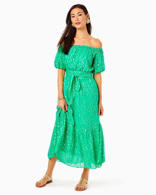 Tamie Off-the-Shoulder Midi Dress | Lilly Pulitzer Outlet