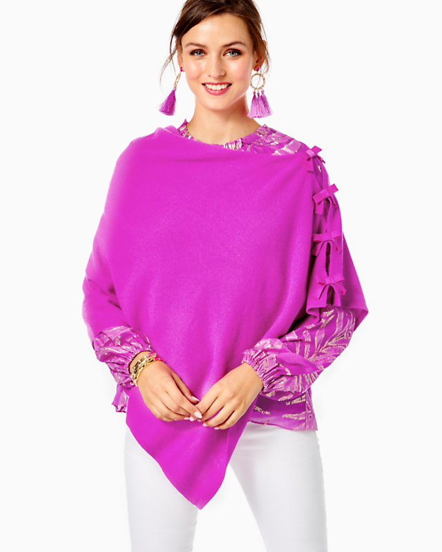 Harp Cashmere Wrap With Bows | Lilly Pulitzer Sale | Lilly Pulitzer Outlet