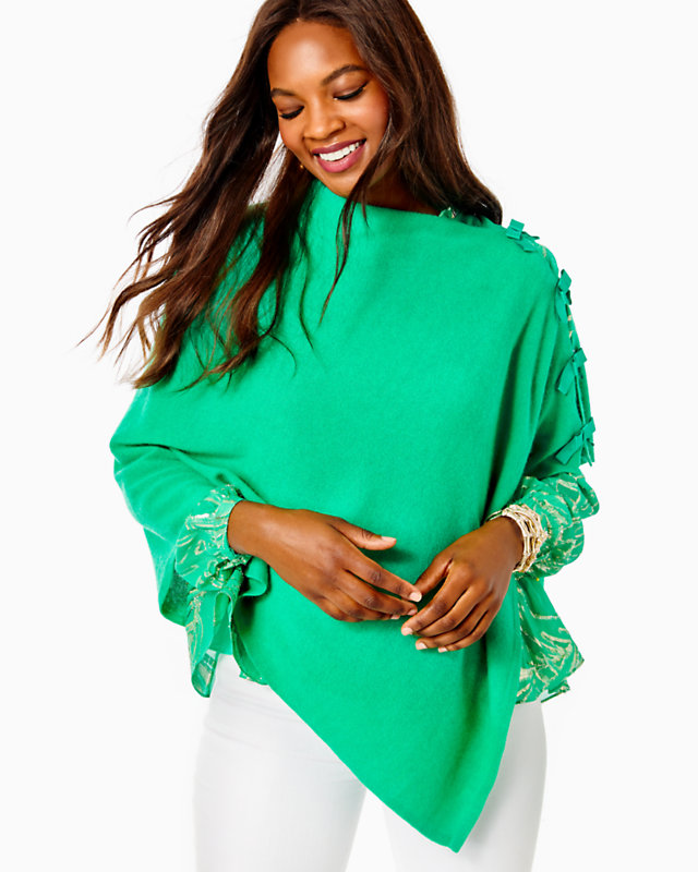 Harp Cashmere Wrap With Bows | Lilly Pulitzer Sale | Lilly Pulitzer Outlet