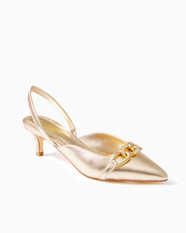 Jules Slingback Kitten Heels | Lilly Pulitzer Outlet