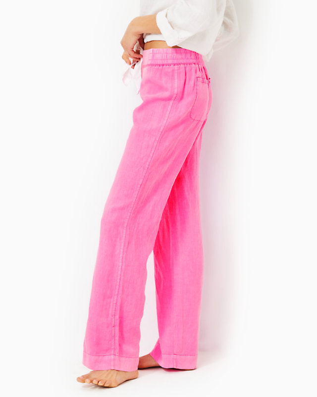 32" Deri Linen Palazzo Pant | Lilly Pulitzer Outlet