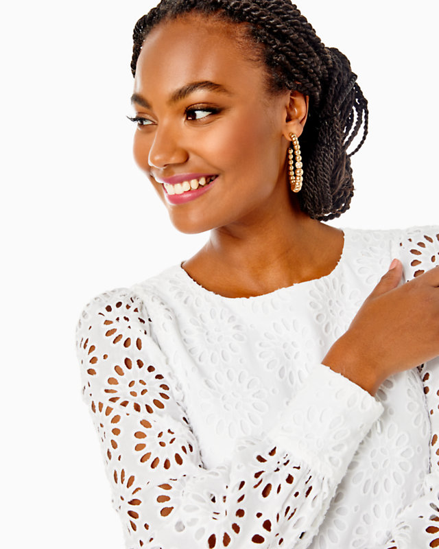 Aisha Eyelet Romper | Lilly Pulitzer Outlet