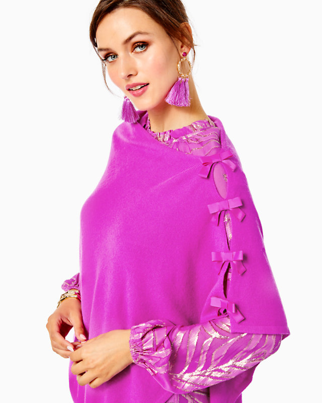 Harp Cashmere Wrap With Bows | Lilly Pulitzer Sale | Lilly Pulitzer Outlet