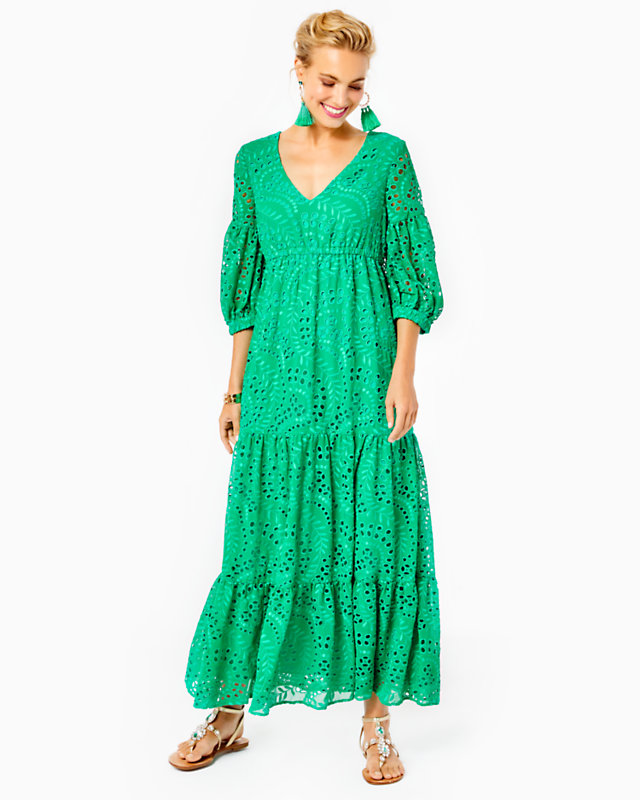 Breanne Eyelet Maxi Dress | Lilly Pulitzer Outlet