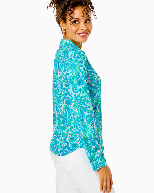 UPF 50+ ChillyLilly Marlena Button Down Top | Lilly Pulitzer Outlet