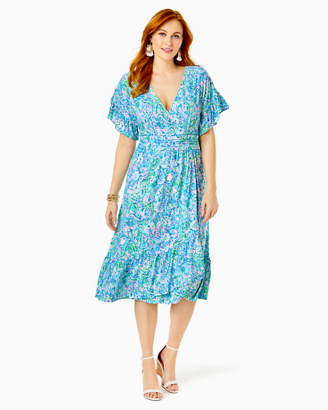 Juliet Ruffle Midi Dress | Lilly Pulitzer Outlet
