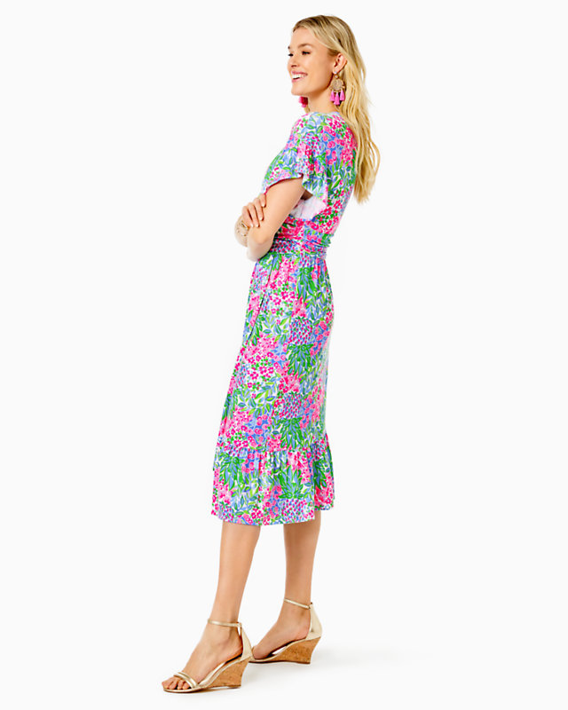 Juliet Ruffle Midi Dress | Lilly Pulitzer Outlet
