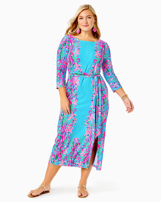 UPF 50+ Carabella Chillylilly Midi Dress | Lilly Pulitzer Outlet