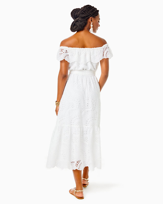Geri Off-The-Shoulder Midi Dress | Lilly Pulitzer Outlet