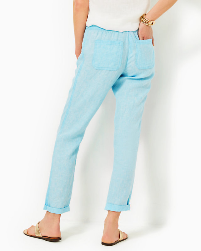 31‘’ Taron Mid-Rise Linen Pant | Lilly Pulitzer Outlet