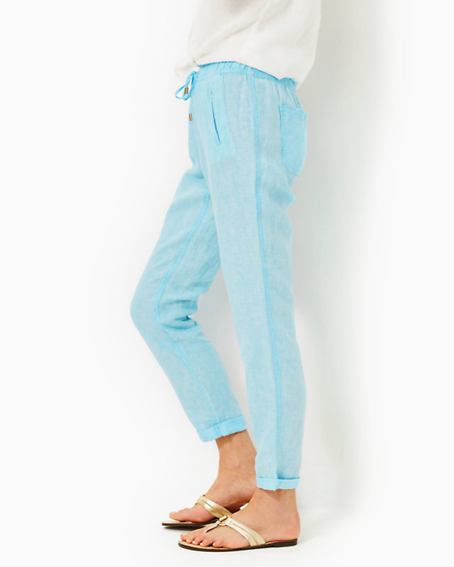 31‘’ Taron Mid-Rise Linen Pant | Lilly Pulitzer Outlet