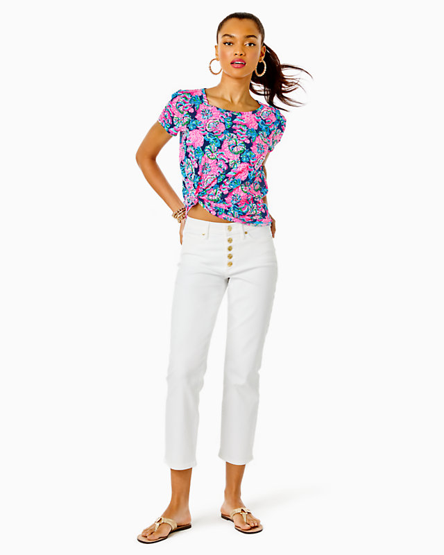 27" South Ocean High Rise Straight Leg Jean | Lilly Pulitzer Outlet