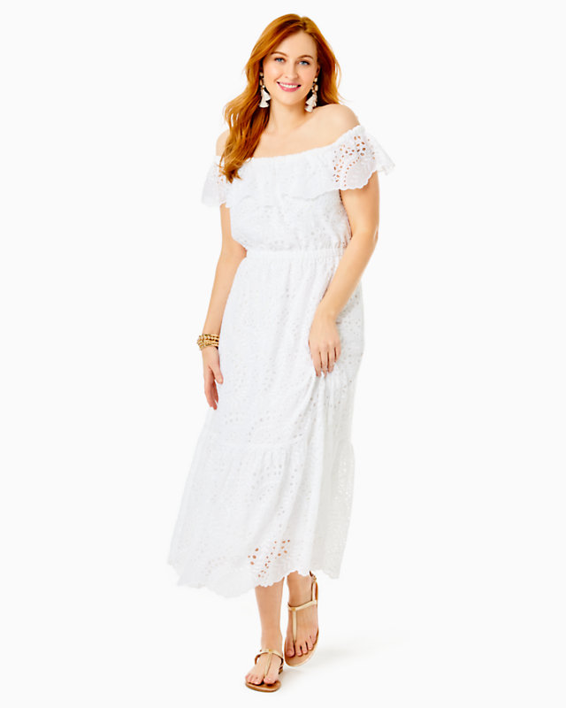 Geri Off-The-Shoulder Midi Dress | Lilly Pulitzer Outlet