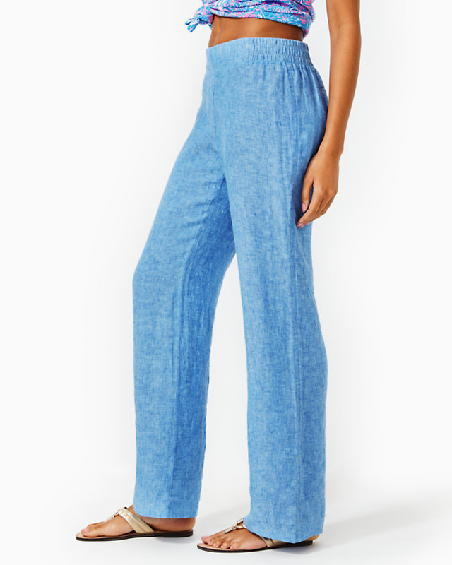 32" Deri Linen Palazzo Pant | Lilly Pulitzer Outlet