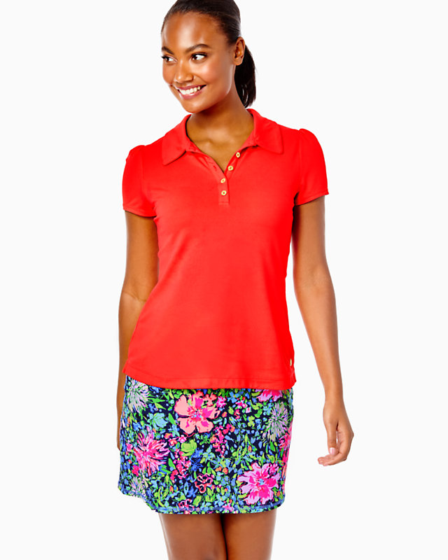 UPF 50+ Luxletic Frida Puff Sleeve Polo | Lilly Pulitzer Outlet