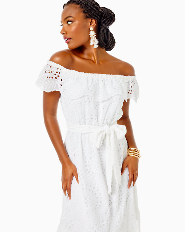 Geri Off-The-Shoulder Midi Dress | Lilly Pulitzer Outlet