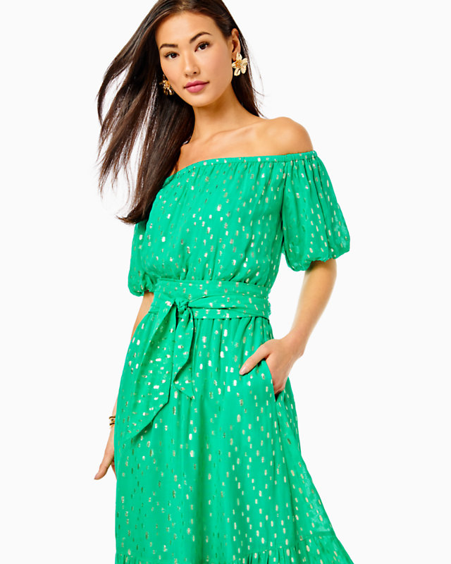Tamie Off-the-Shoulder Midi Dress | Lilly Pulitzer Outlet