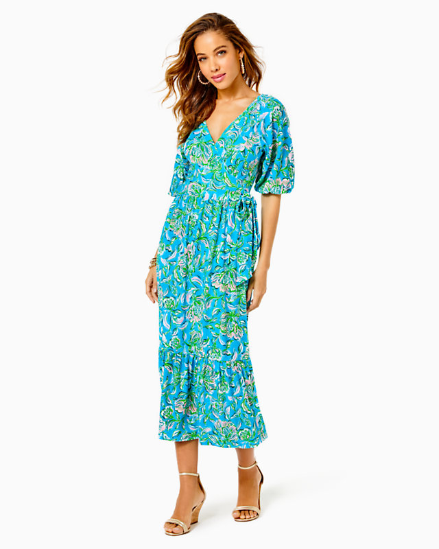 Brantley Midi Wrap Dress | Lilly Pulitzer Outlet