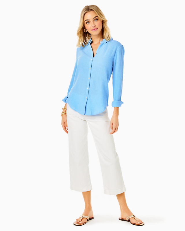 Geanie Button Down Top | Lilly Pulitzer Outlet