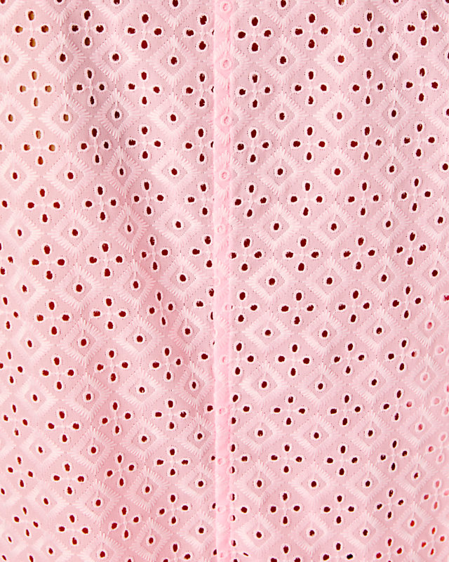 Sea Breeze Eyelet Button Down Top | Lilly Pulitzer Outlet