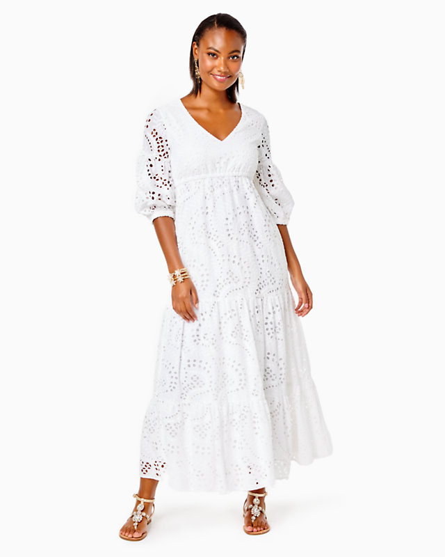 Breanne Eyelet Maxi Dress | Lilly Pulitzer Outlet