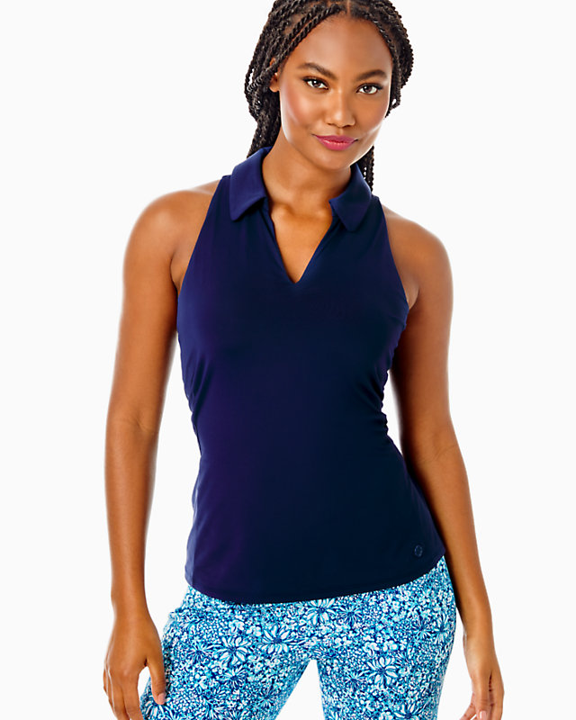 UPF 50+ Luxletic Lakelyn Bra Polo Top | Lilly Pulitzer Outlet