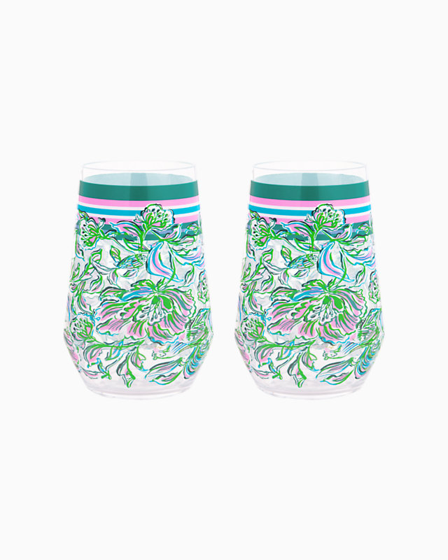 Acrylic Wine Glass Set | Lilly Pulitzer Outlet