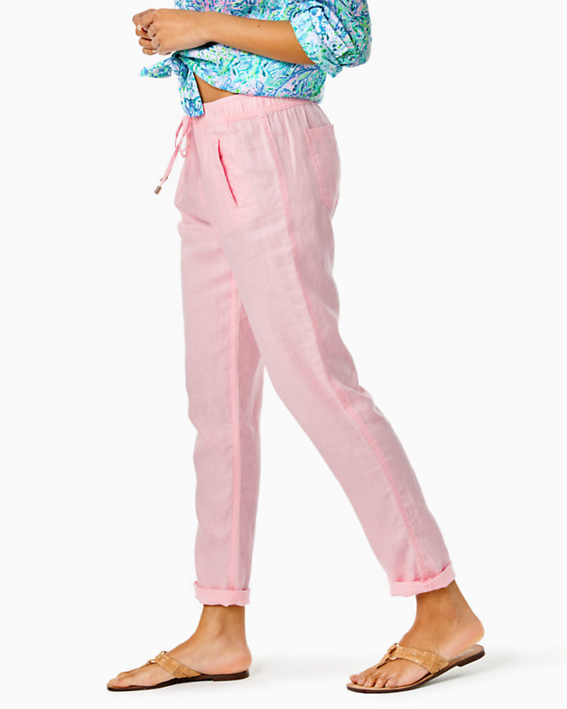 31" Taron Mid-Rise Linen Pant | Lilly Pulitzer Outlet