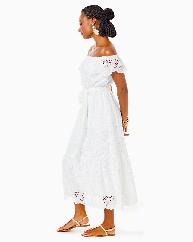 Geri Off-The-Shoulder Midi Dress | Lilly Pulitzer Outlet