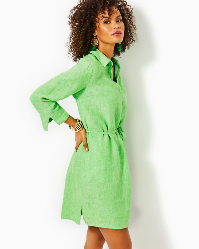 Pilar Linen Tunic Dress | Lilly Pulitzer Outlet
