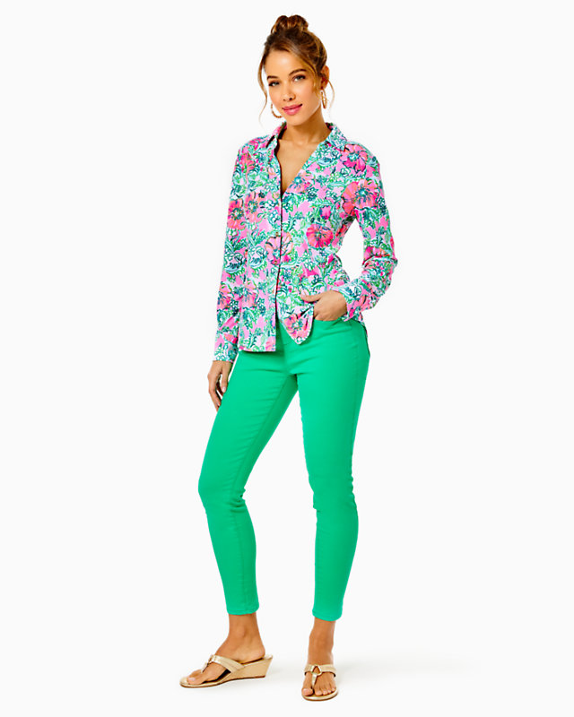 UPF 50+ ChillyLilly Marlena Button Down Top | Lilly Pulitzer Outlet