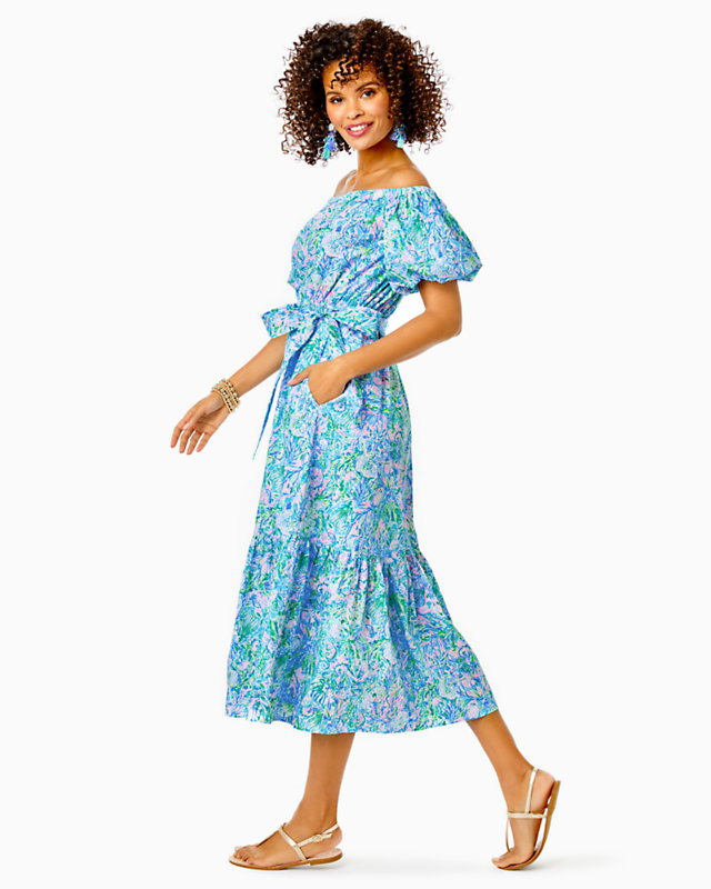 Tamie Off-the-Shoulder Midi Dress | Lilly Pulitzer Outlet