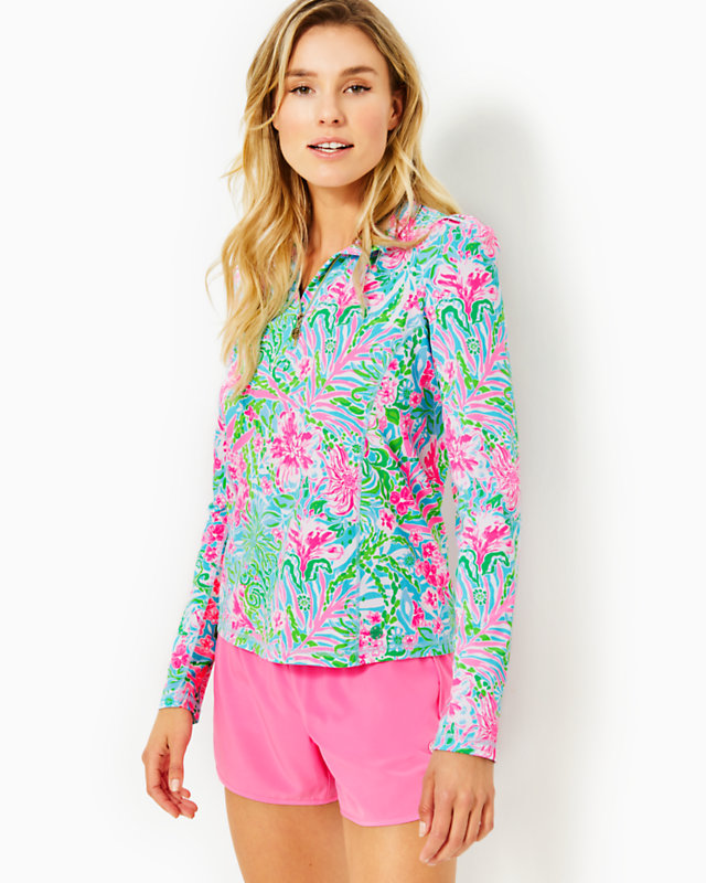 Luxletic Niccola Mesh Panel Half Zip | Lilly Pulitzer Outlet