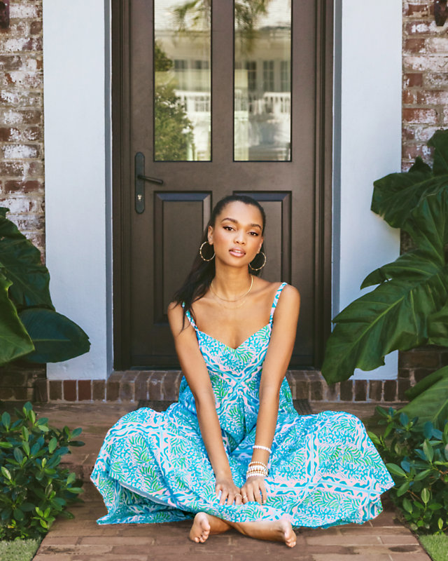 Hiedi Cotton Maxi Dress | Lilly Pulitzer Outlet