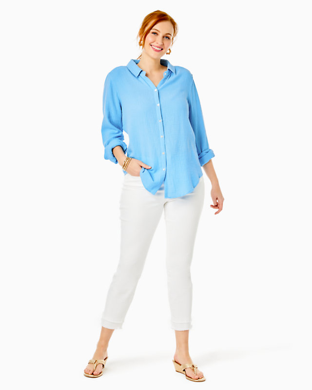 Geanie Button Down Top | Lilly Pulitzer Outlet