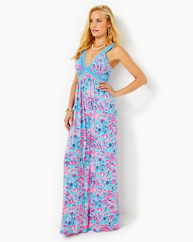 Serena V-Neck Maxi Dress | Lilly Pulitzer Outlet