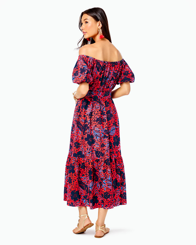 Tamie Off-the-Shoulder Midi Dress | Lilly Pulitzer Outlet