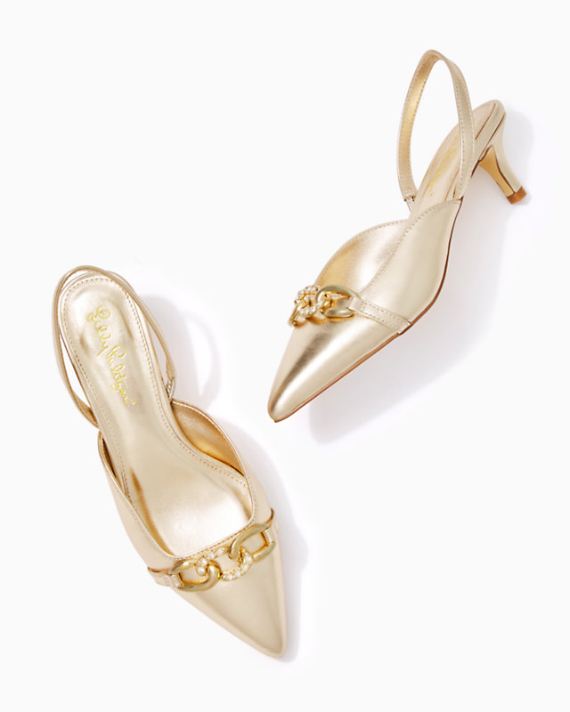 Jules Slingback Kitten Heels | Lilly Pulitzer Outlet