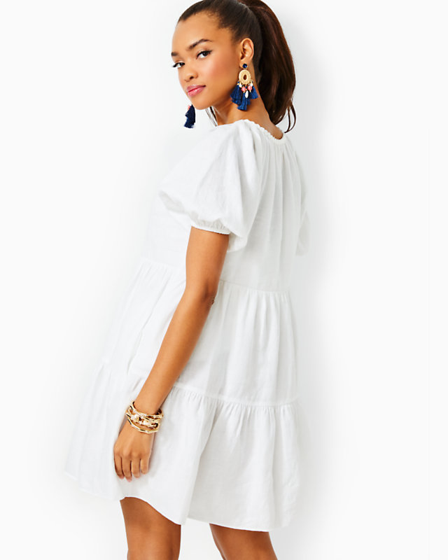 Charlet Short Sleeve Linen Dress | Lilly Pulitzer Outlet
