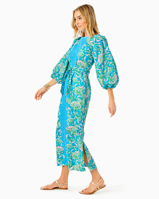 Barbara 3/4 Sleeve Cotton Maxi Dress | Lilly Pulitzer Outlet