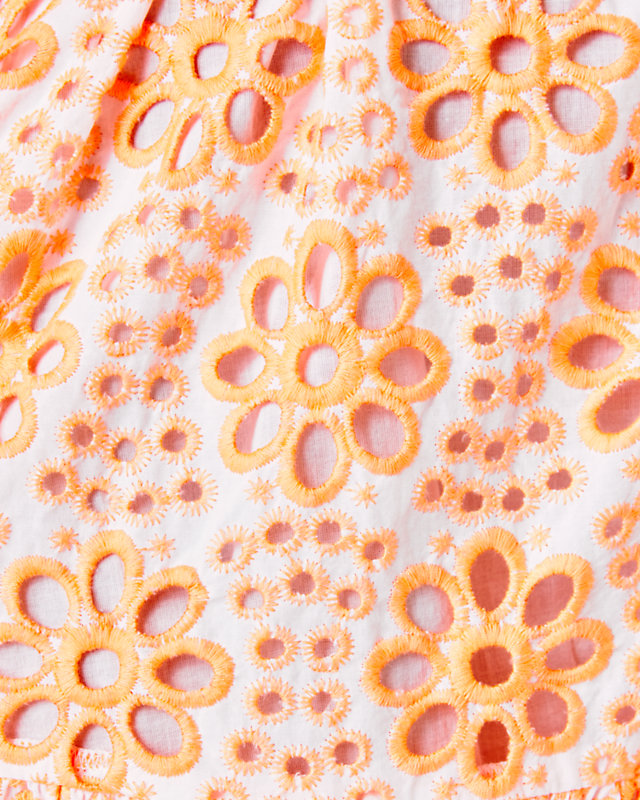 Kerrigan Elbow Sleeve Eyelet Dress | Lilly Pulitzer Outlet